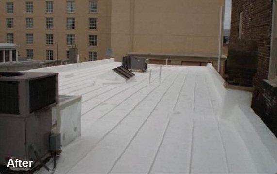 Metal Roof After Coating metal roof coating